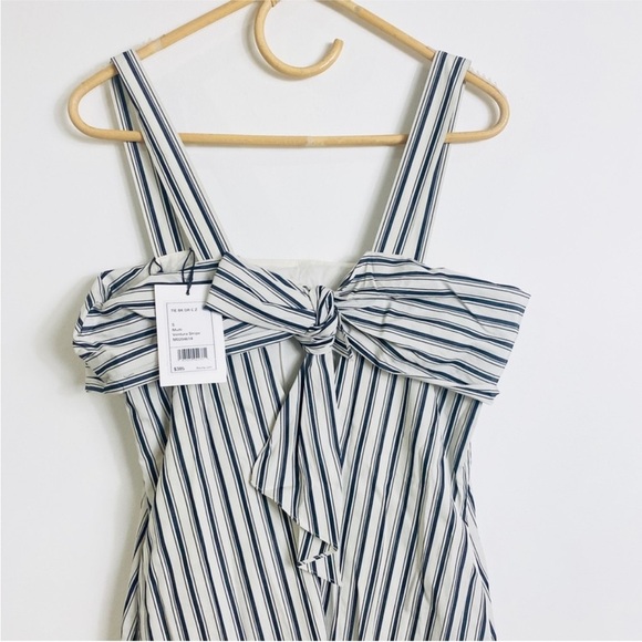 Theory striped tie back asymmetrical dress NEW - Picture 9 of 14